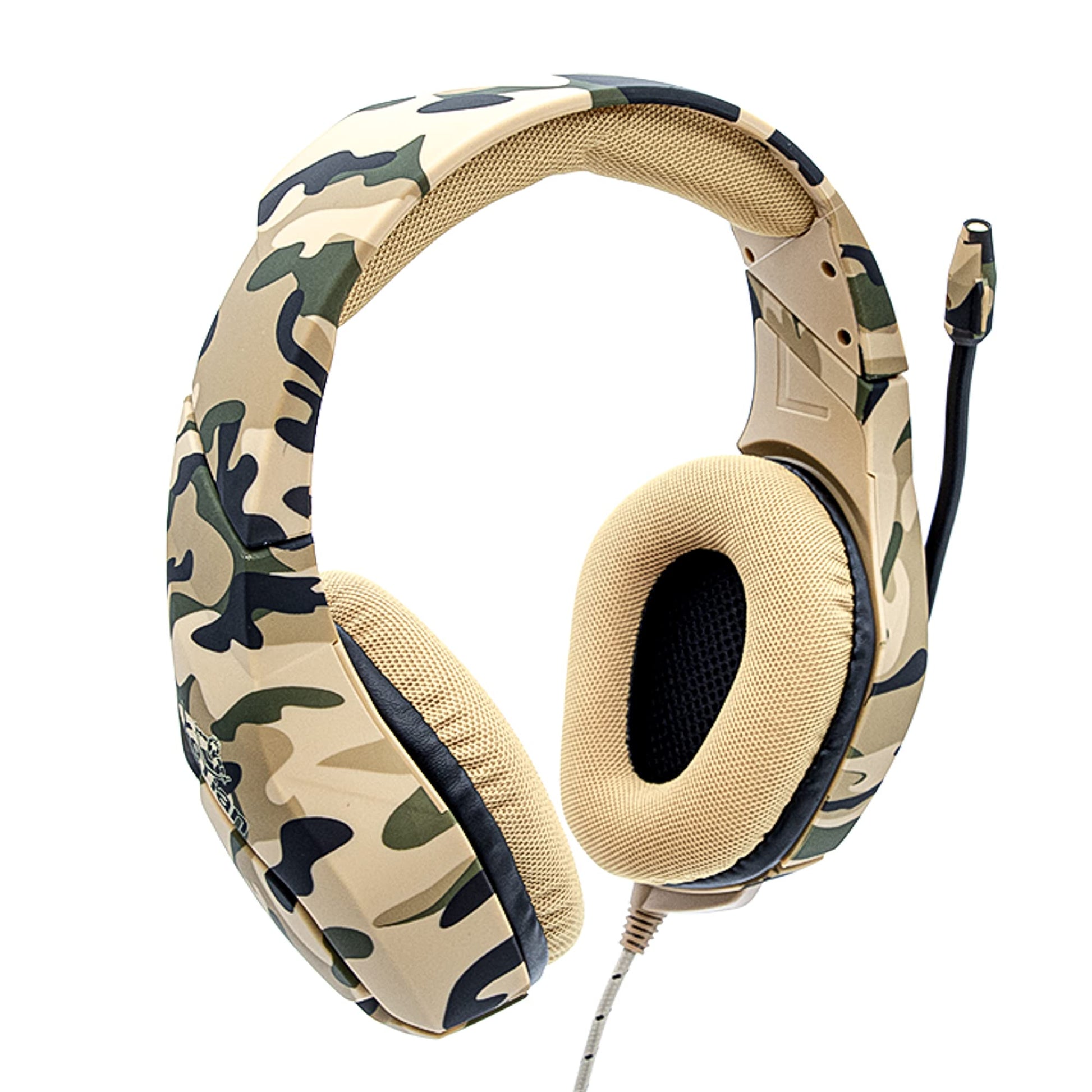 Diadema Gaming YEYIAN Café Camuflaje Desierto con Luz LED y Micrófono Alambrico