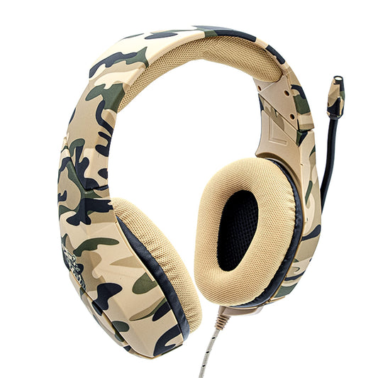 Diadema Gaming YEYIAN Café Camuflaje Desierto con Luz LED y Micrófono Alambrico