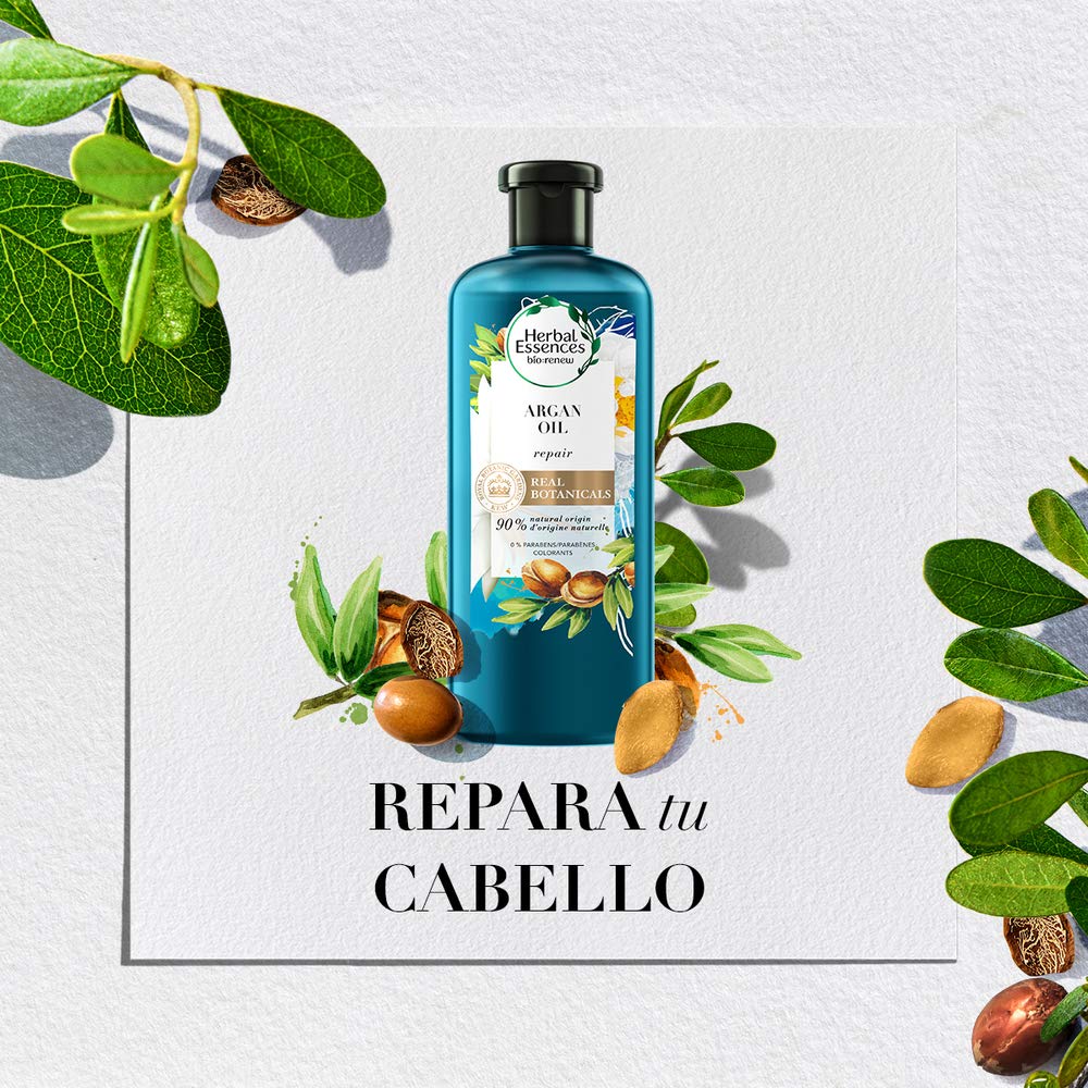 Herbal Essences Bíorenew Repair Argan Oil Of Morocco Shampoo, 400ml + Acondicionador Bio:Renew Argan Oil Of Morocco, 400 ml