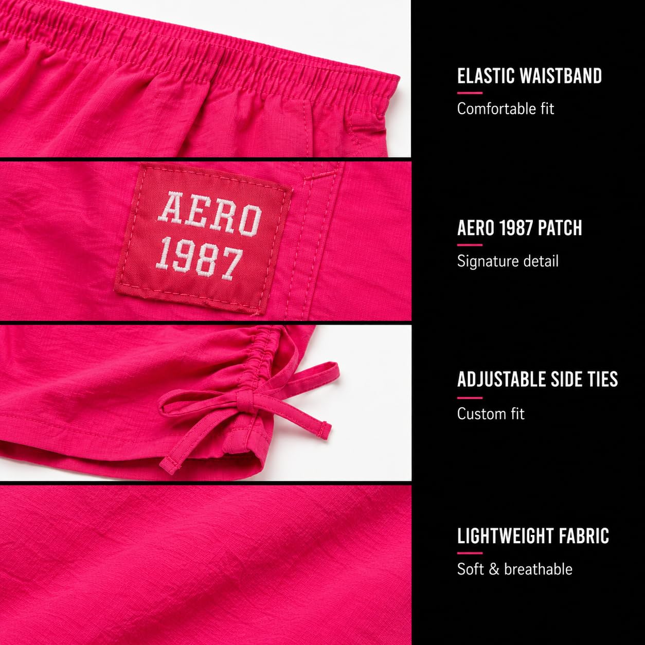 AEROPOSTALE Conjunto de shorts para niñas - 2 piezas Camisetas suaves de manga corta con estampado y shorts de sarga o mezclilla Conjuntos de verano para niñas, Talla 10-12, Blanco Rosa