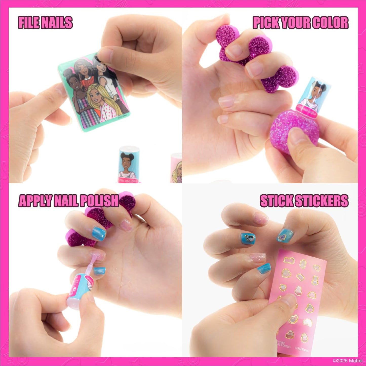 Barbie Mochila de Maquillaje Infantil Set de Belleza Regalo para Niñas