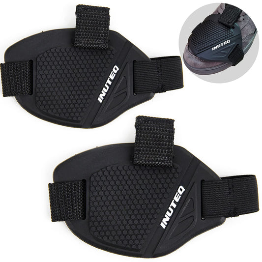 HEKE Accesorios de Cambio de Marchas de Motocicleta para Zapatos, Protector de Botas de Goma de Motocicleta con Correa para Zapatos, Cubierta Protectora Antideslizante para Zapatos, 2 Piezas