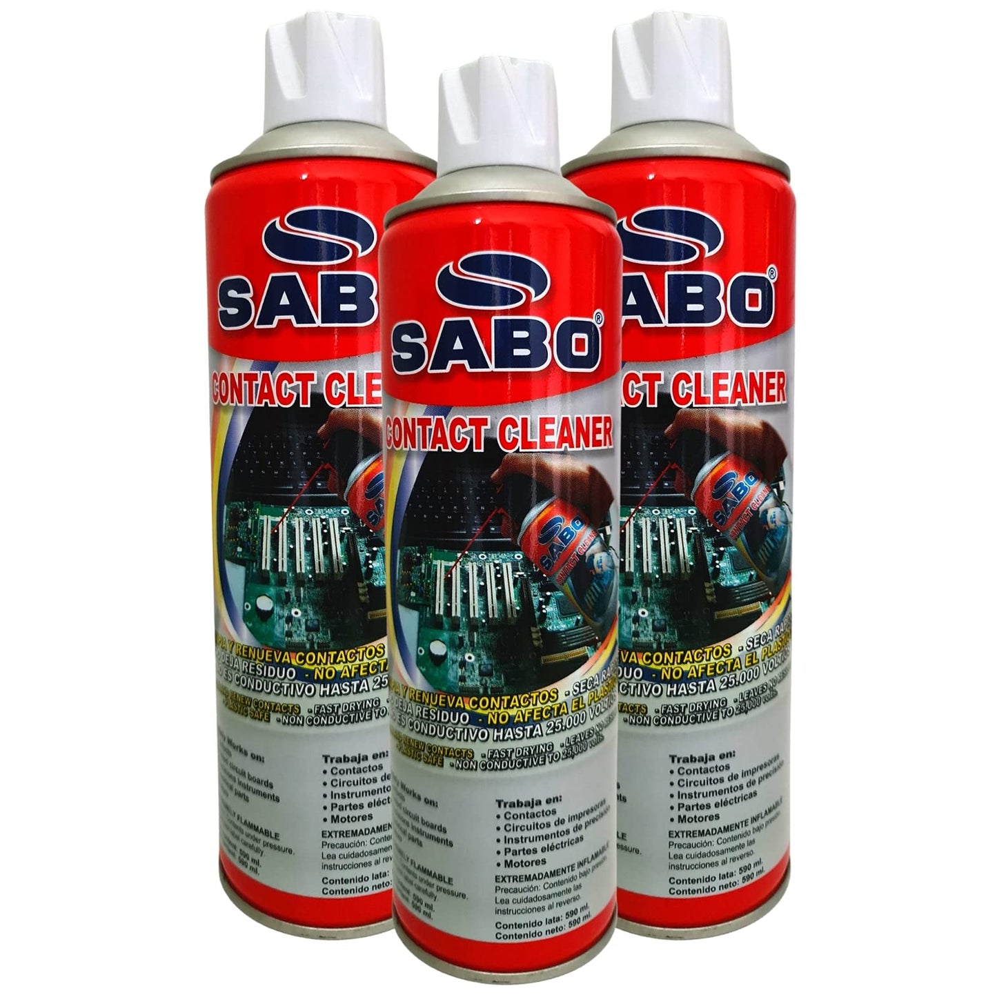 Limpiador de Contactos CONTACT CLEANER Lata 590ML Incluye Popotillo. Limpiador de partes eléctricas Limpiador dieléctrico. Limpiador multiusos tarjetas electrónicos Retira grasa y suciedad. Lata Spray