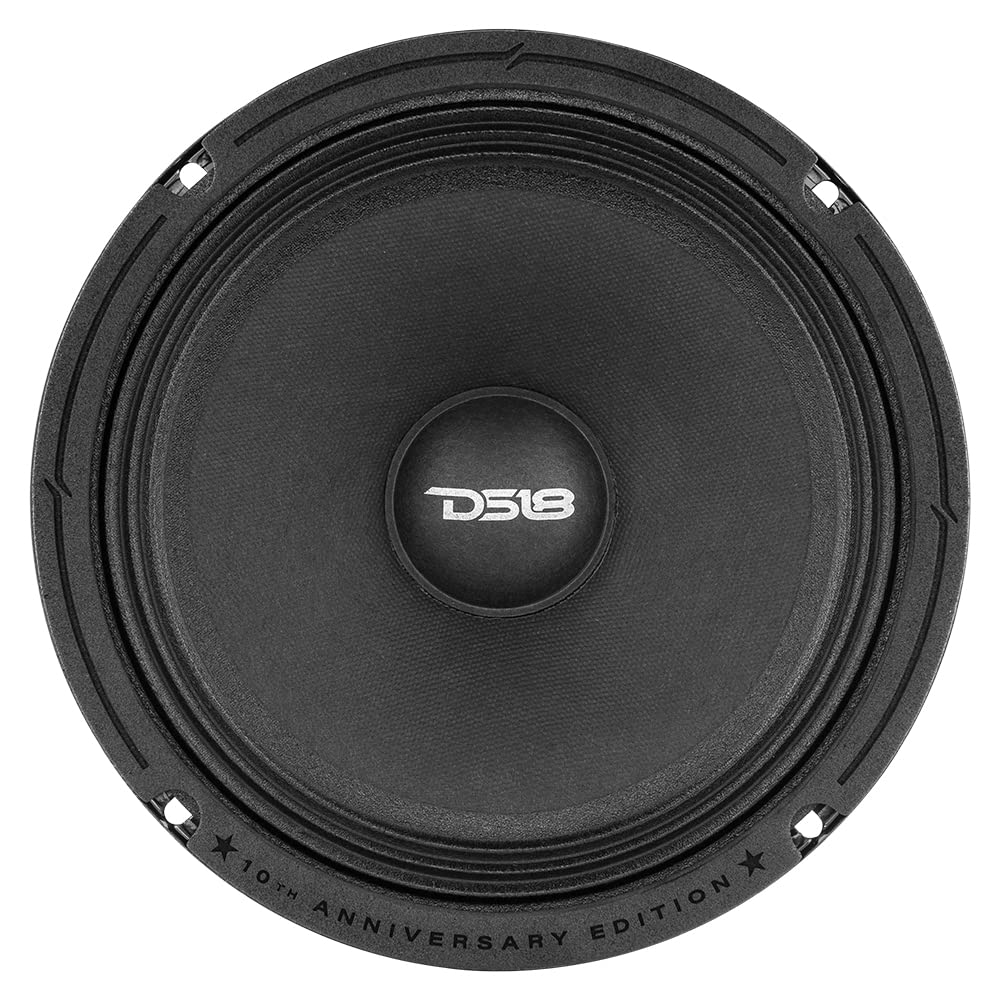 Altavoz 8 Pulgadas DS18 Edición Especial 10 Aniversario Rojo para Sistema de Sonido Estéreo de Coche o Camión