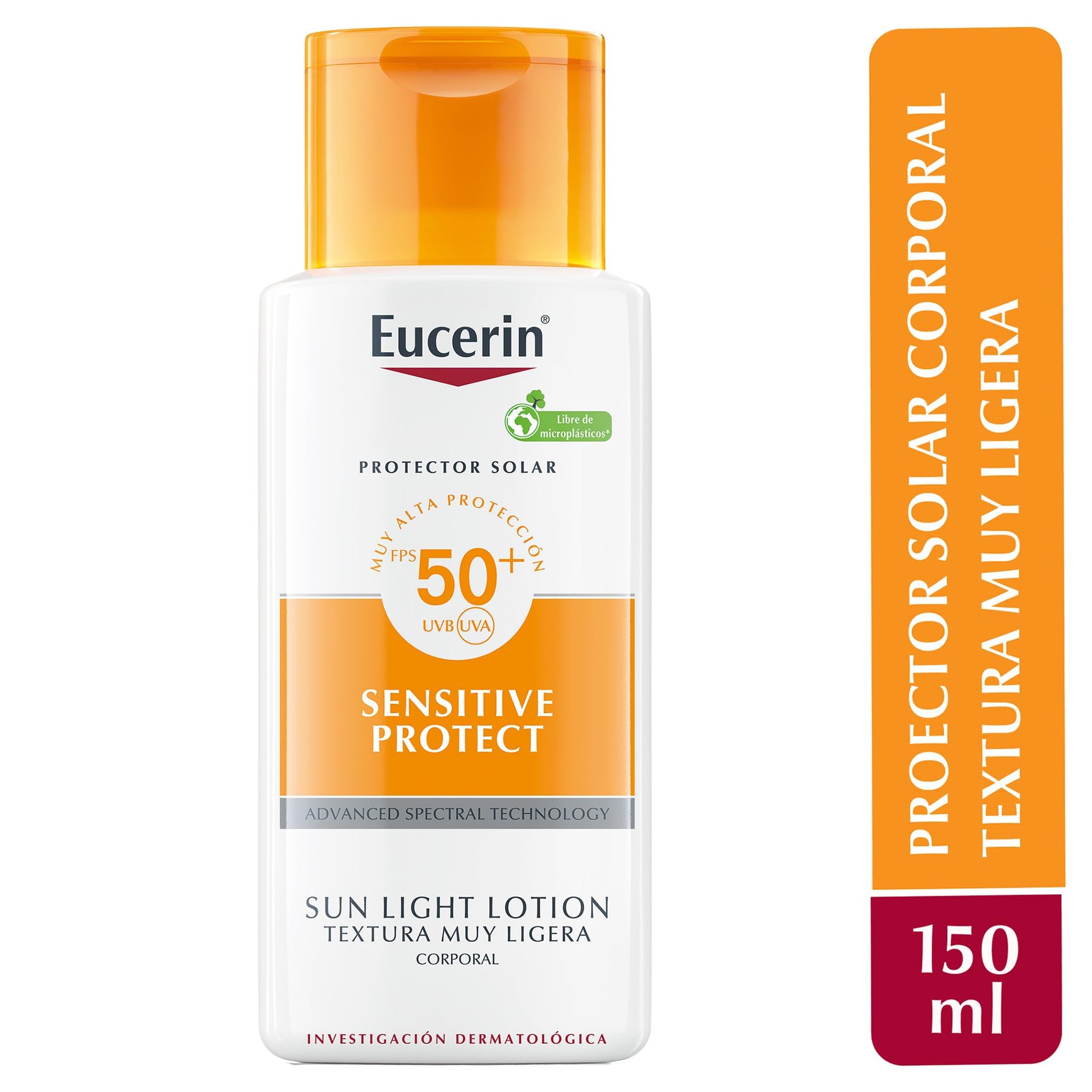 Protector Solar Eucerin Extra Ligero FPS50+ 150 ml