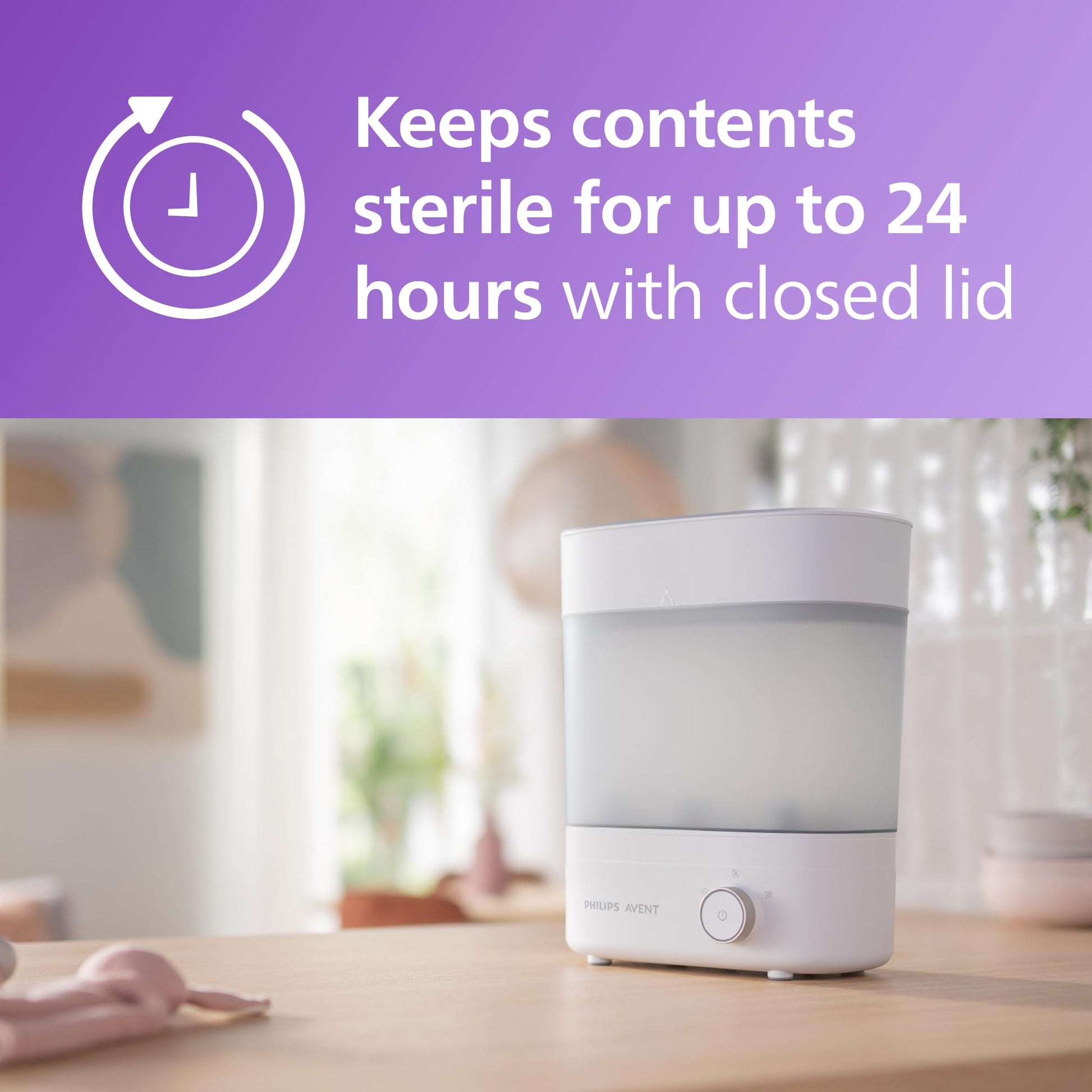 Esterilizador de Biberones Philips Avent Blanco Premium 3 en 1 Eléctrico a Vapor