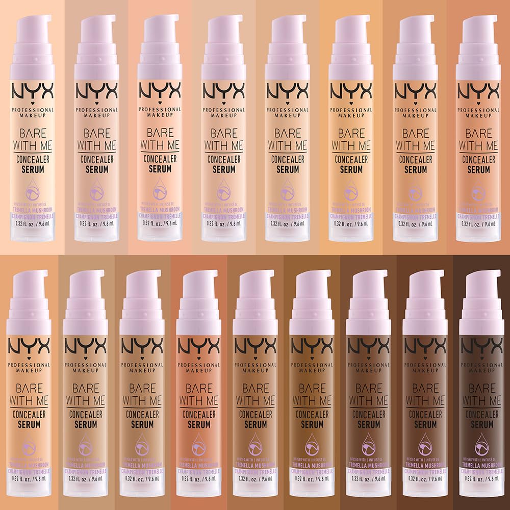 NYX Professional Makeup, Bare With Me, Suero Corrector, Deep Golden, 0.32oz