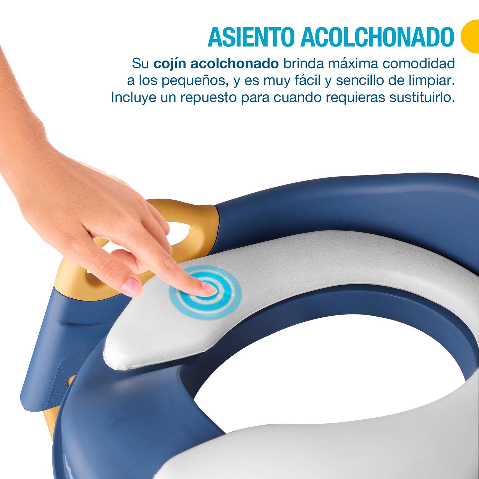 Asiento de Entrenamiento SHIMY Azul con Escalera Antideslizante para Niños