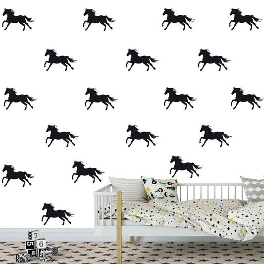 Juego de Pegatinas de Pared DXLING Negro Mural Extraíble para Decoración de Habitación de Niños