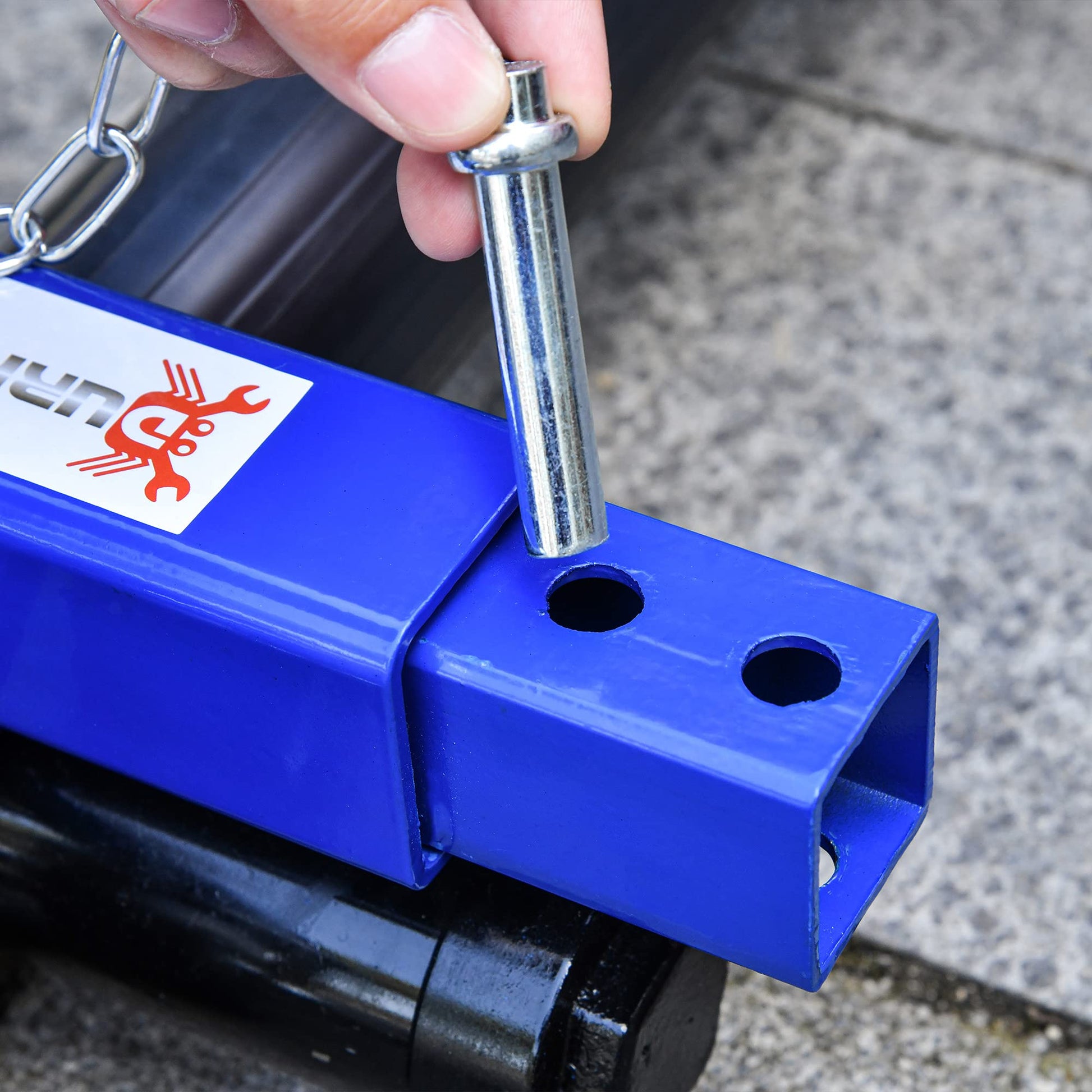 DURHAND Gato hidráulico de rueda Dolly con pedal de trinquete para posicionamiento de vehículo para coche, camión, RV, remolque, 1500 libras