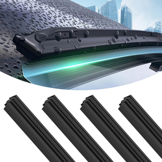 Tiras de Limpiaparabrisas de Coche Repuesto Sin Marco Goma Ajustable 32 Pulgadas