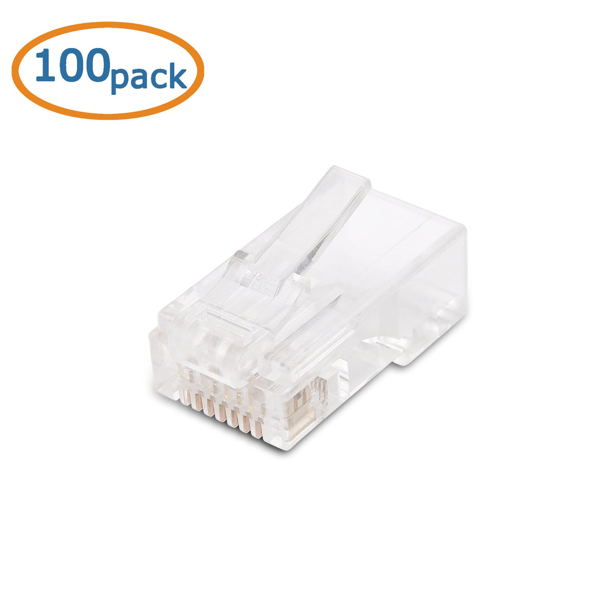 Enchufes Modulares Cable Matters Negro para Cable de Gran Diámetro Paquete de 100