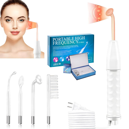 LEKOU Alta Frecuencia Estetica Facial Profesional, Facial De Alta Frecuencia Para Eliminar Arrugas y Manchas De La Piel, Masaje Facial Mejora El Cuidado De La Piel y Los Folículos Pilosos