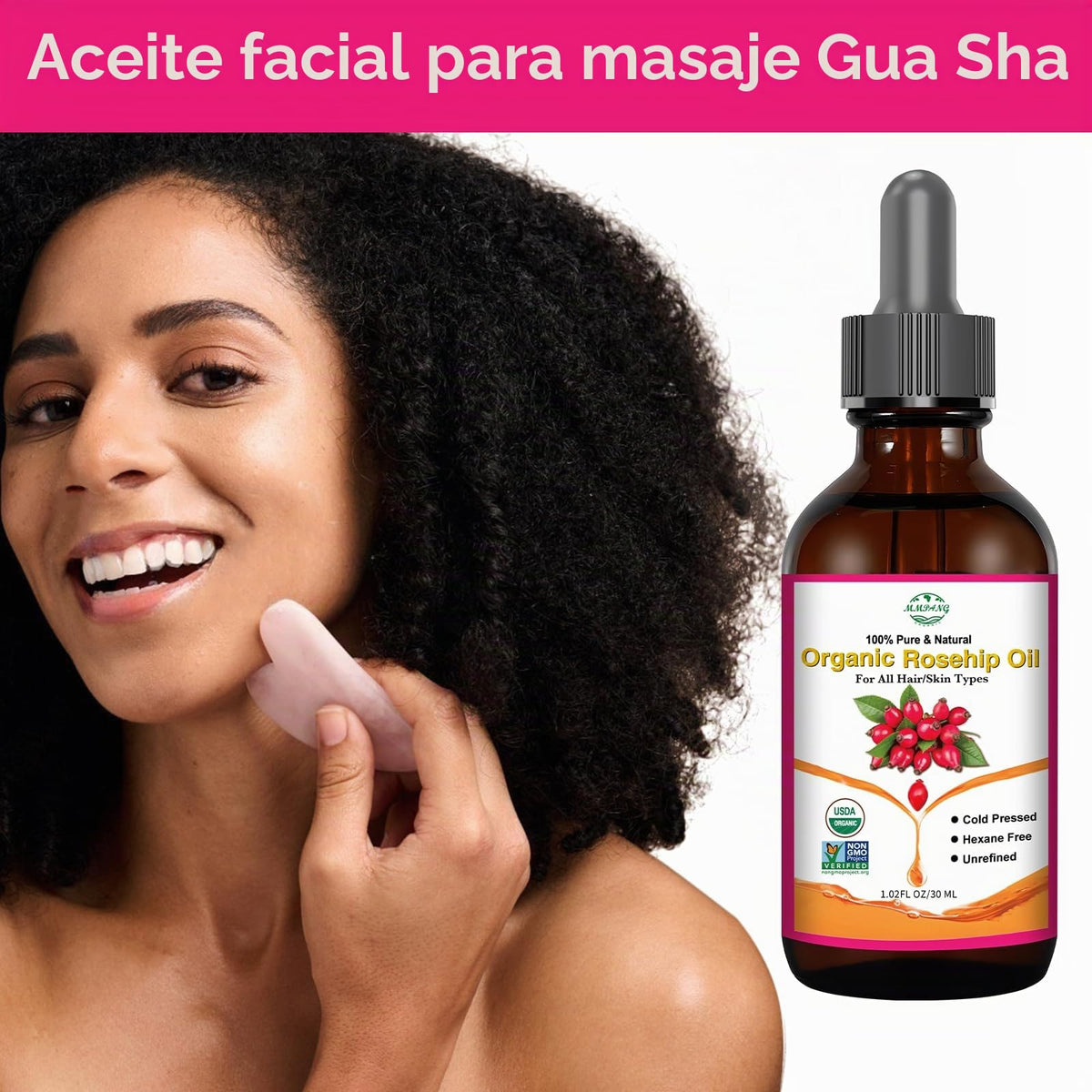 MMPANG- Aceite de semilla de rosa mosqueta 100% puro y natural
