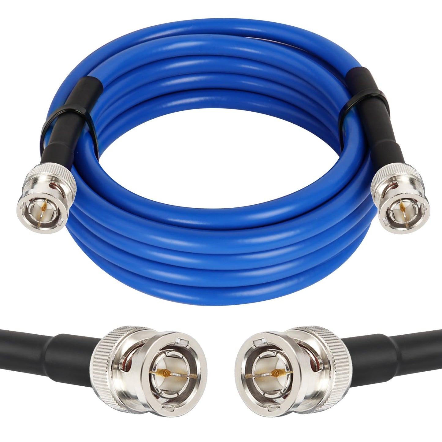 XRDS -RF Cable SDI 12G 10FT, Cables de Video SDI 3G/6G/12G 75ohm Cable Macho BNC Soporta HD-SDI/3G/6G-SDI/4K/8K para Convertidor de Cámara de Seguridad de Video