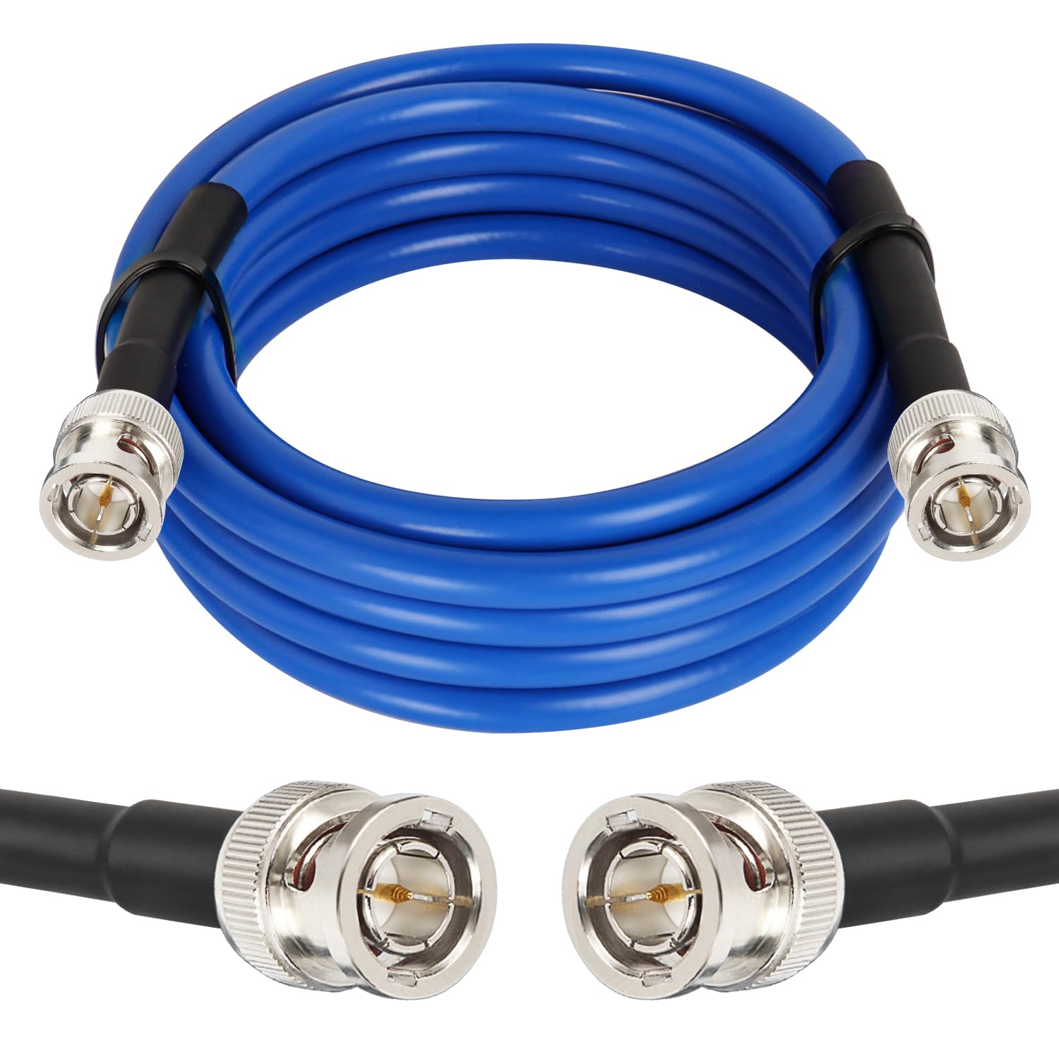 XRDS -RF Cable SDI 12G 10FT, Cables de Video SDI 3G/6G/12G 75ohm Cable Macho BNC Soporta HD-SDI/3G/6G-SDI/4K/8K para Convertidor de Cámara de Seguridad de Video