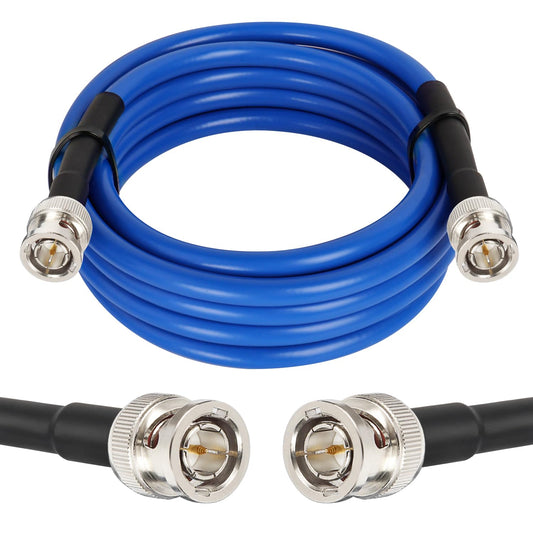 XRDS -RF Cable SDI 12G 10FT, Cables de Video SDI 3G/6G/12G 75ohm Cable Macho BNC Soporta HD-SDI/3G/6G-SDI/4K/8K para Convertidor de Cámara de Seguridad de Video