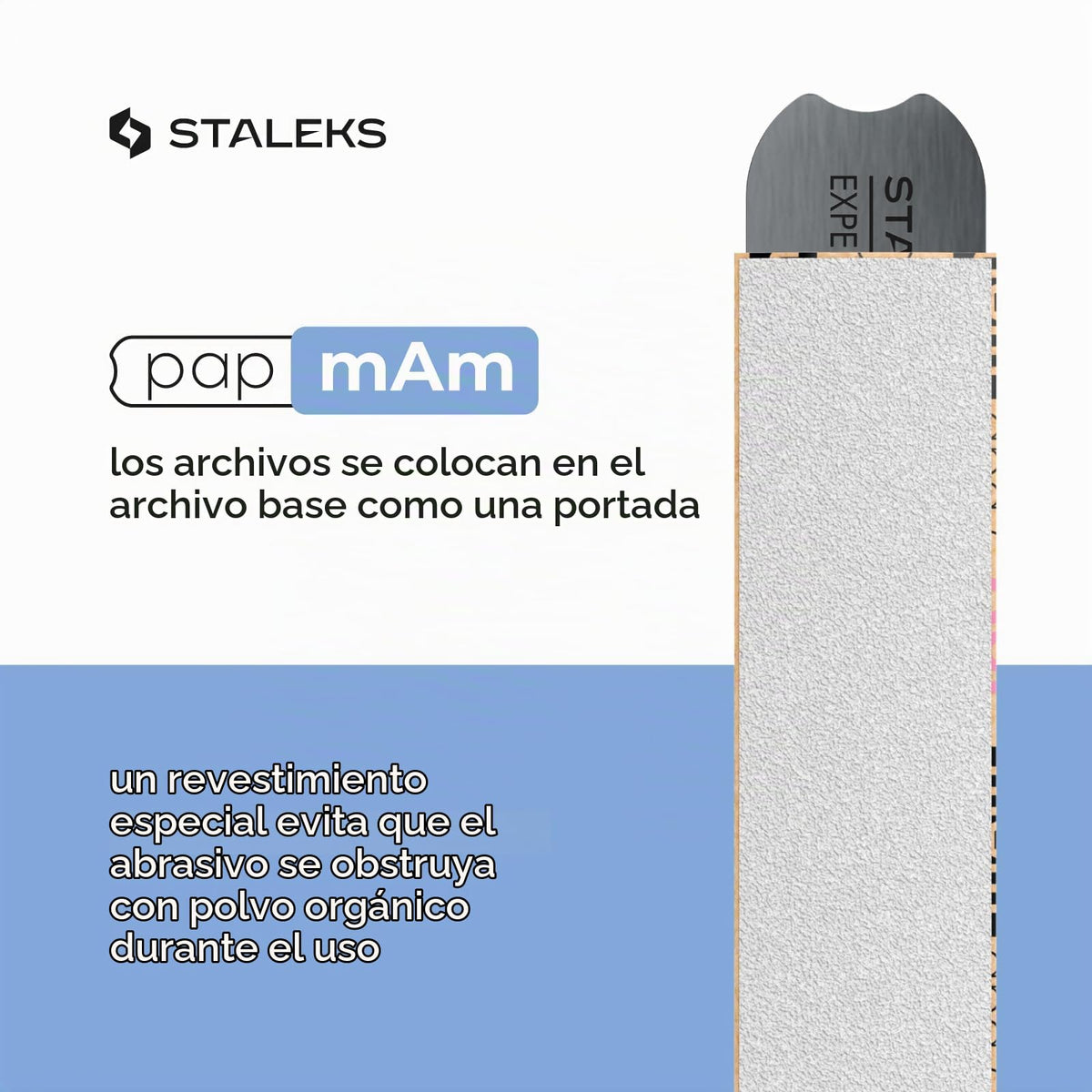 STALEKS PRO Expert PapmAm - Rollo de repuesto para lima de uñas, grano 180