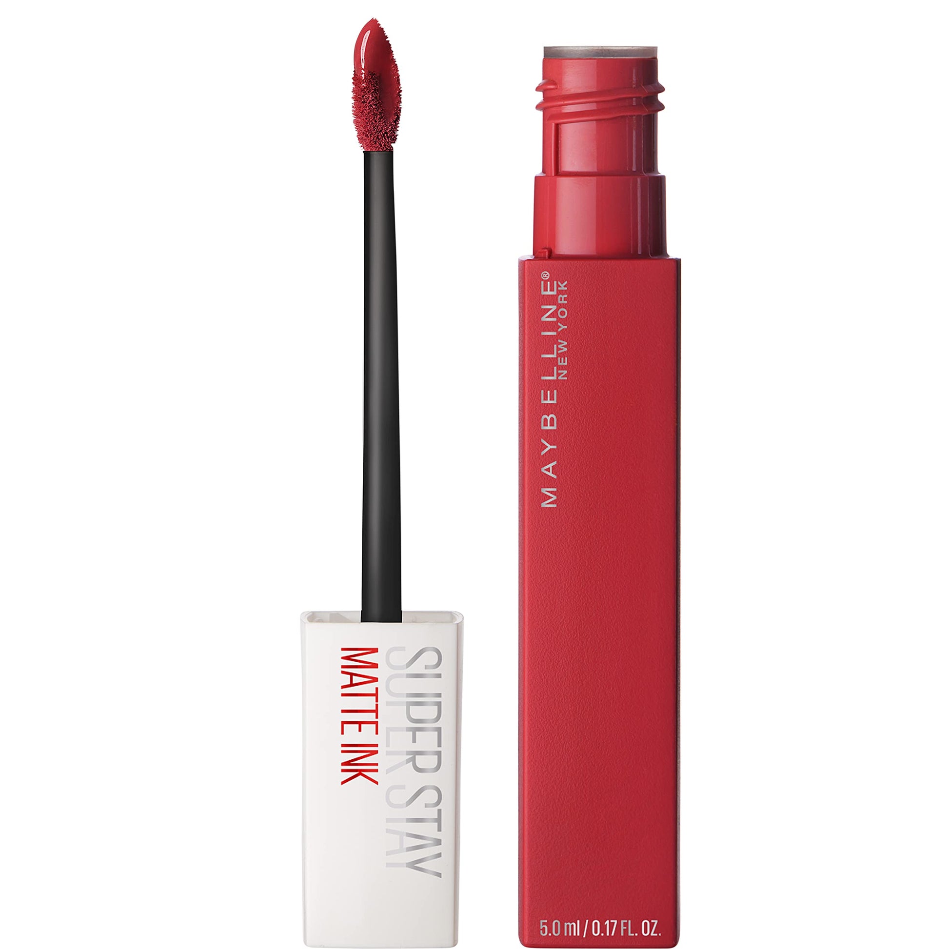 Labial líquido brillante Maybelline Super Stay Vinyl Ink Royal + Labial Liquido Matte, Larga Duracion, Superstay Matte Ink 20 Pioneer, 5 g