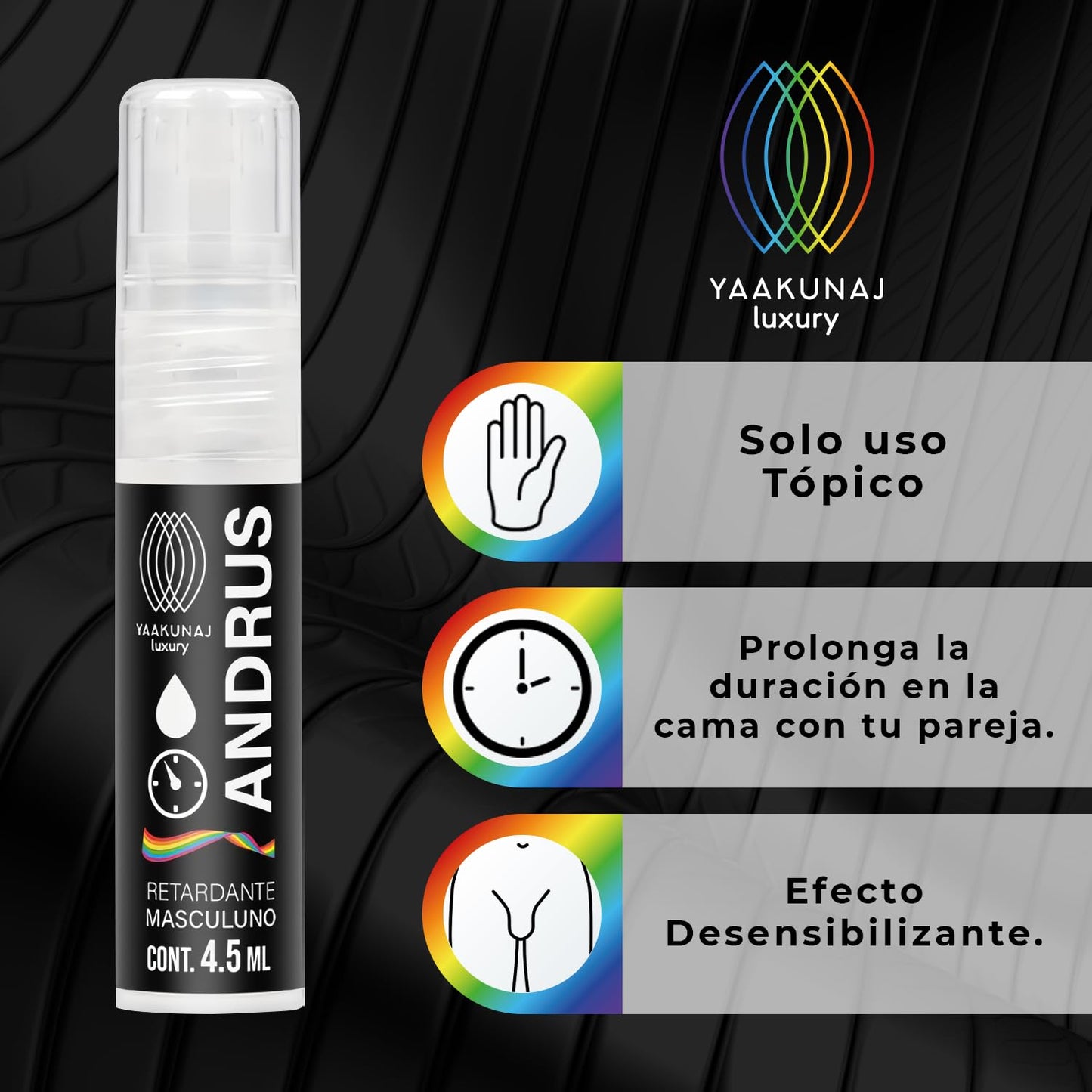 Spray Retardador Andrus Yaakunaj Luxury Pride 4.5ml