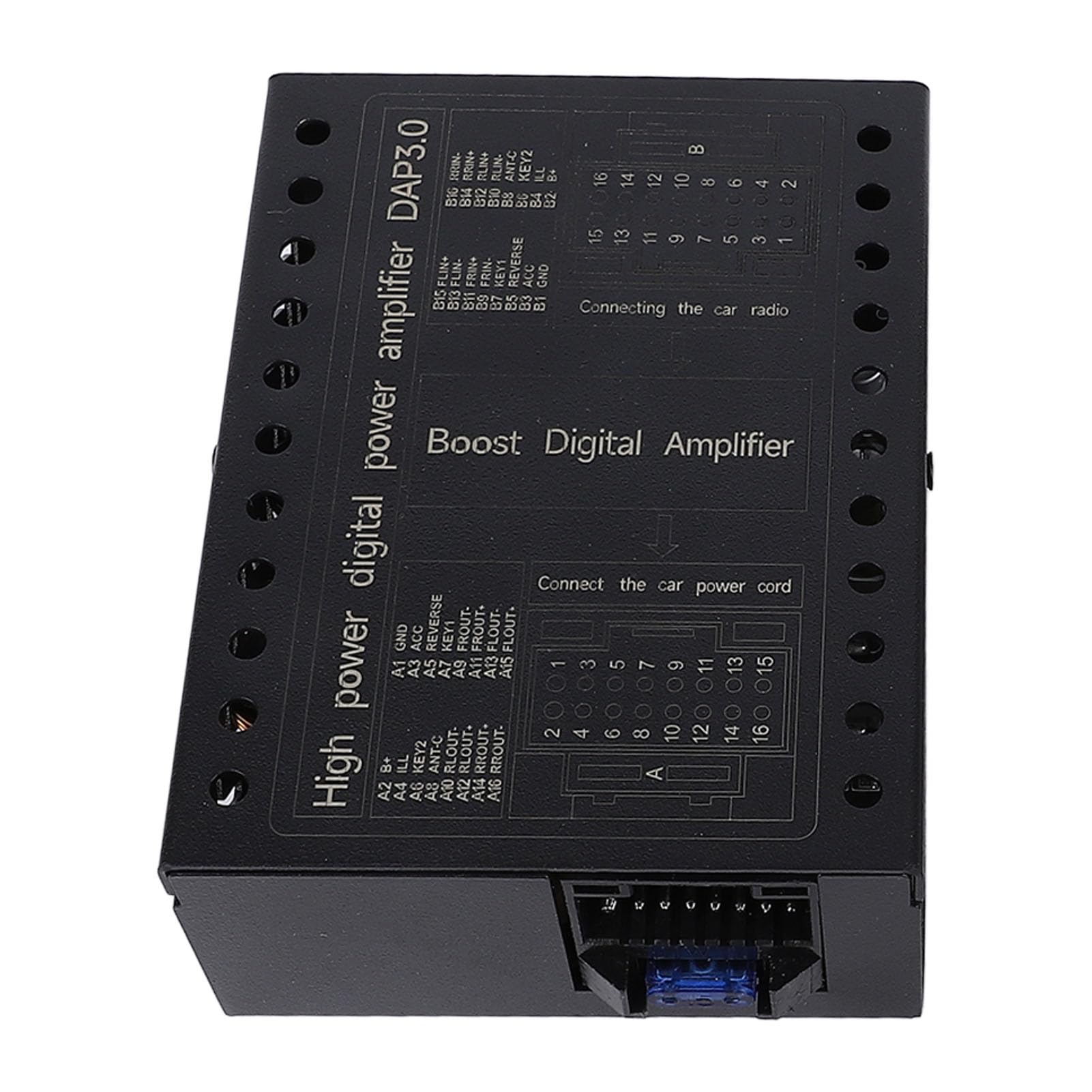 Amplificador DSP para Automóvil Clase AB Compatible con Sistemas de Sonido 2/4 Ohmios DC12V