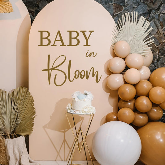 Letrero Decoración Bebé en Flor para Fiesta Embarazo en Inglés
