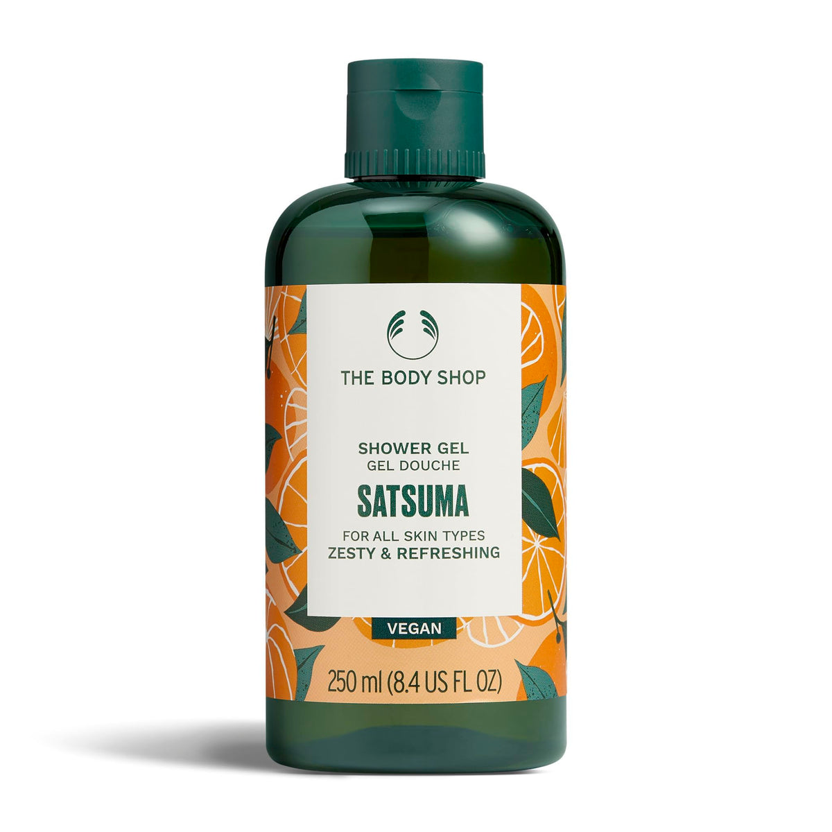 Gel de ducha The Body Shop, Satsuma, 8.4 onzas líquidas (el embalaje puede variar)