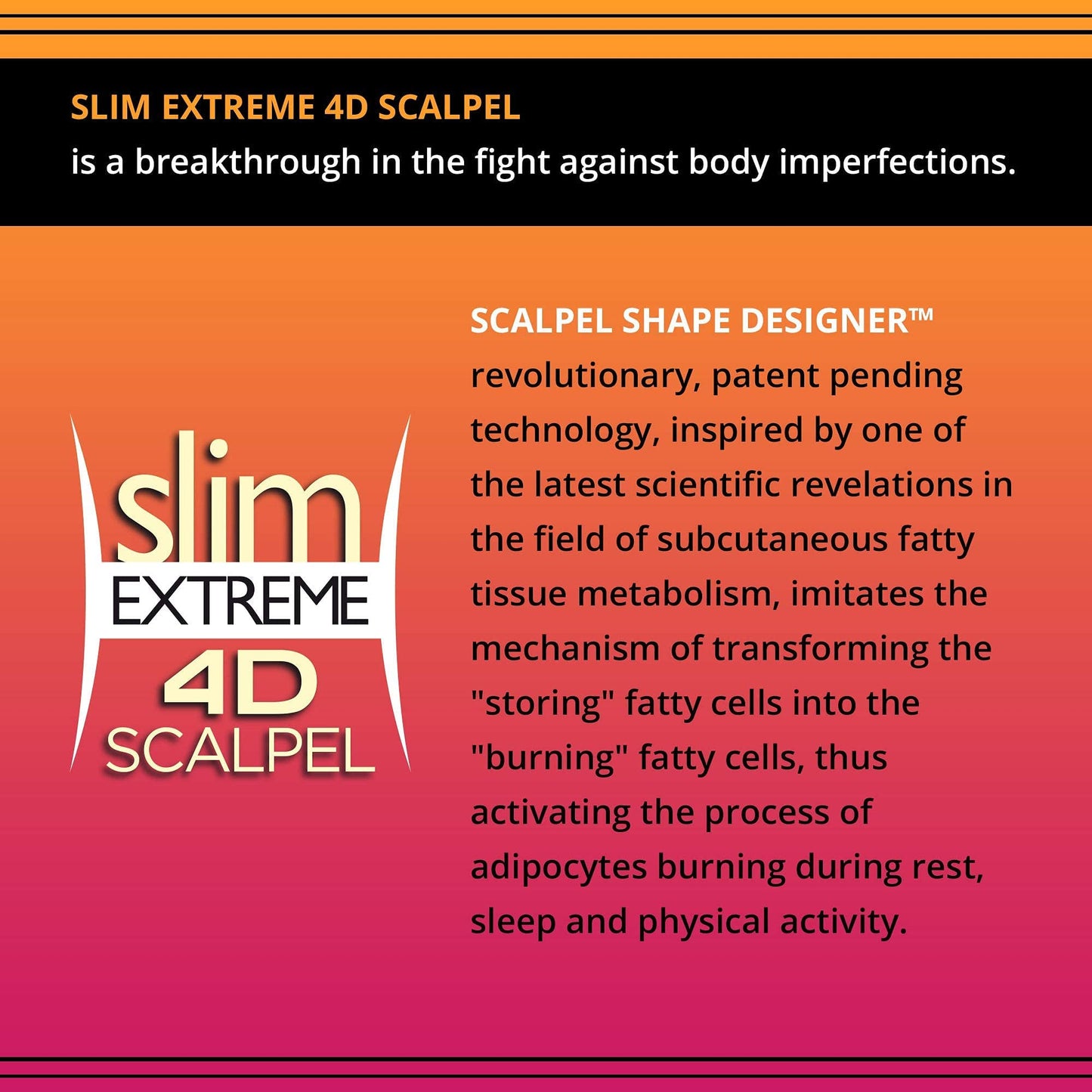 Eveline Cosmetics Slim Extreme 4D SCALPEL Super-concentrated Serum Reducing Fatty Tissue