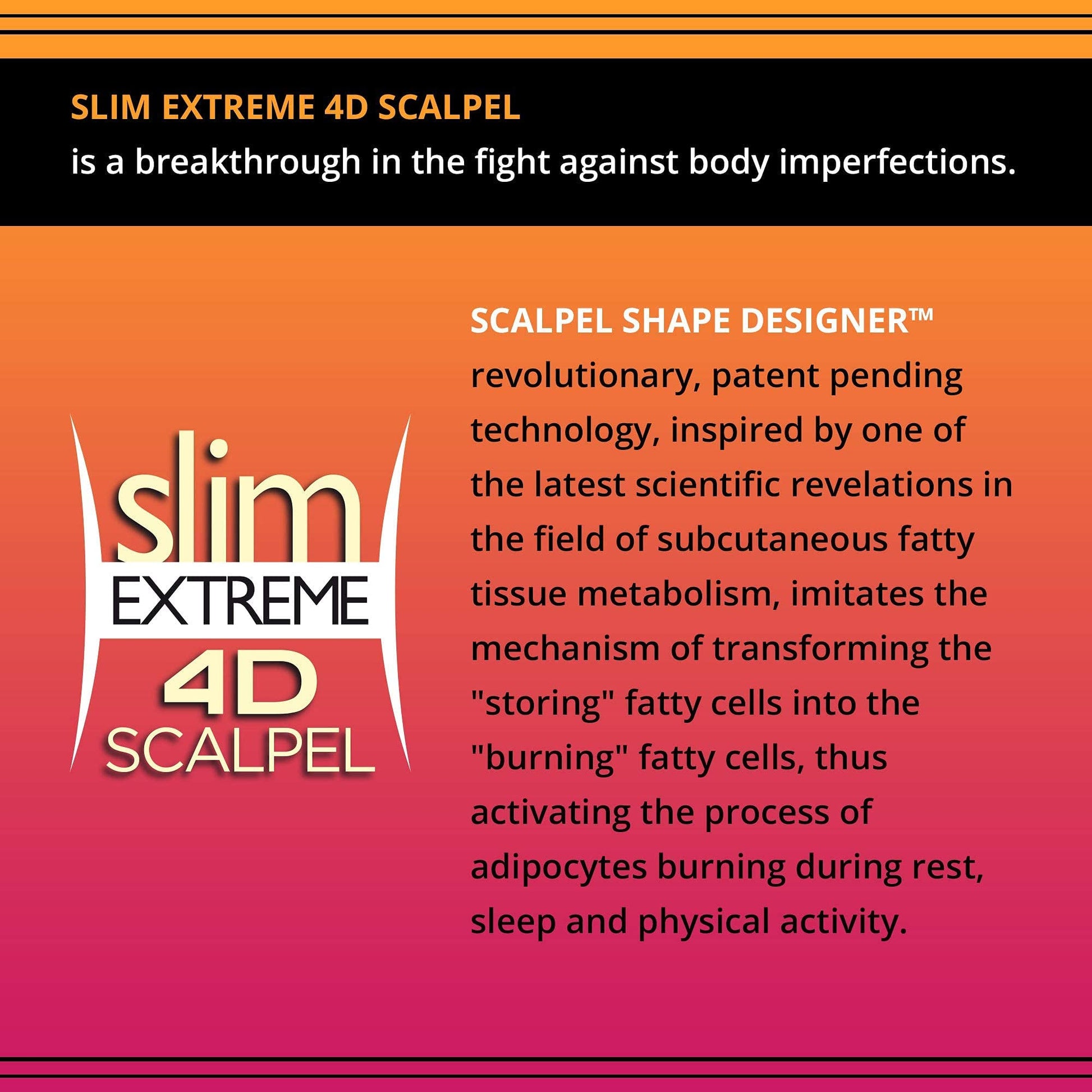 Eveline Cosmetics Slim Extreme 4D SCALPEL Super-concentrated Serum Reducing Fatty Tissue