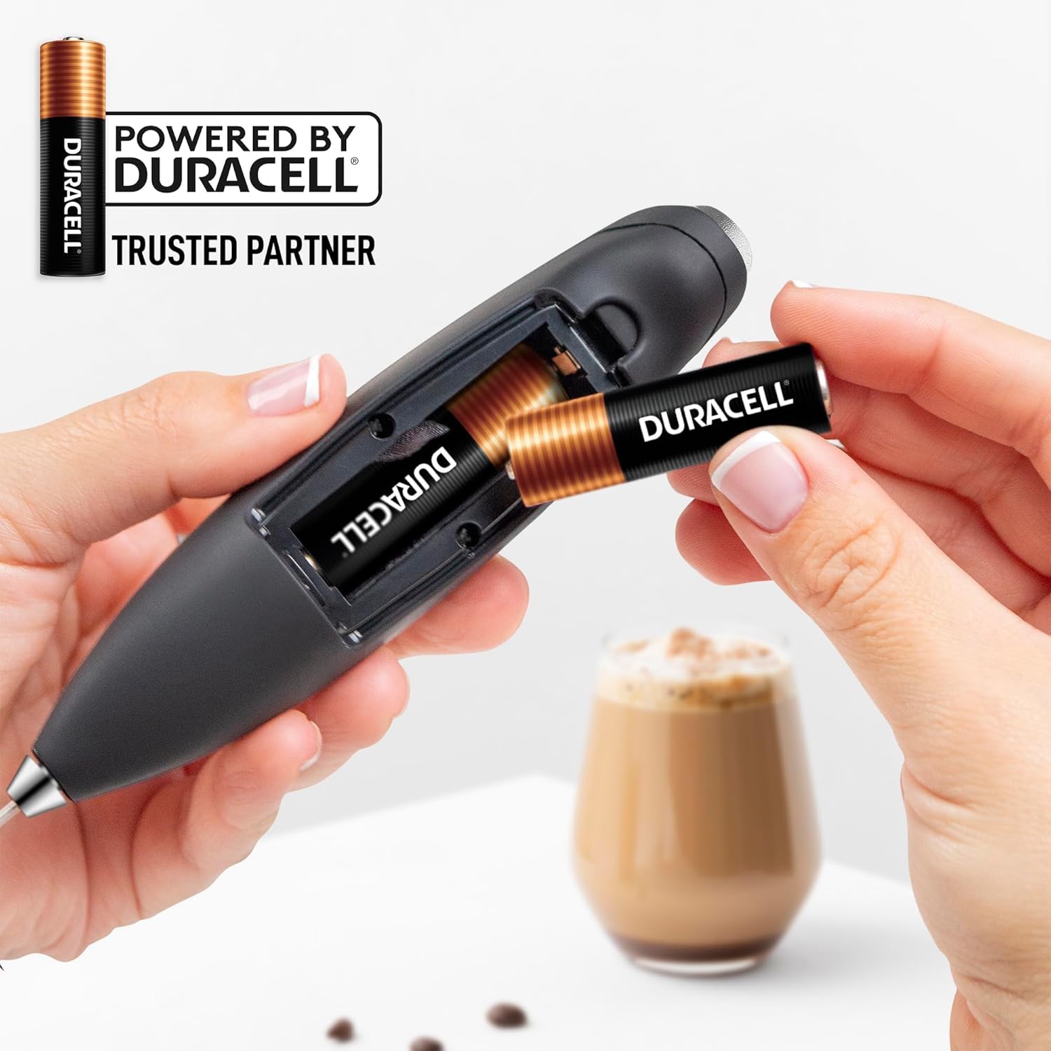 Espumador de Leche Zulay Negro Original de Mano para Café y Bebidas