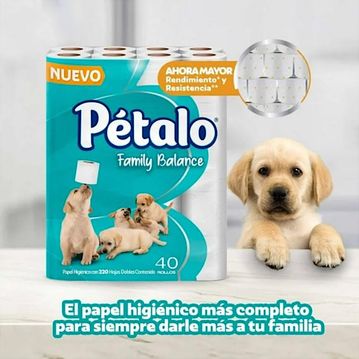 Papel Higiénico Pétalo Balance Blanco Aroma Delicioso