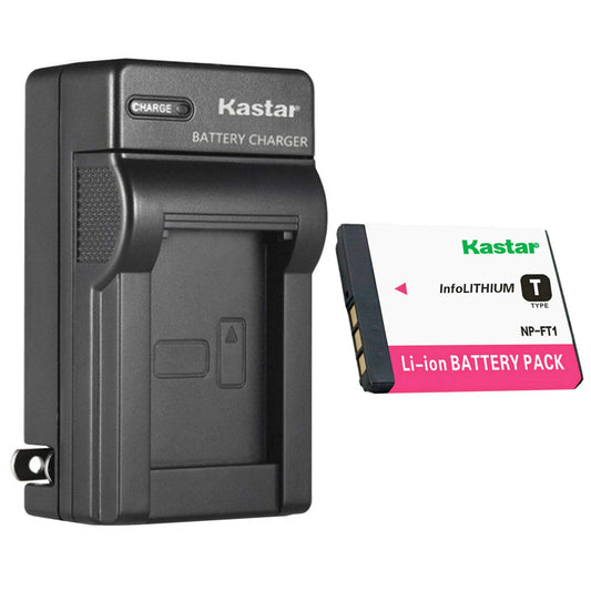 Kastar Batería y Cargador de Pared CA de Repuesto para Sony NP-FT1, Tipo T, C-CS3, BC-TR1, Cyber-Shot DSC-T10/W, DSC-T11 Cámaras