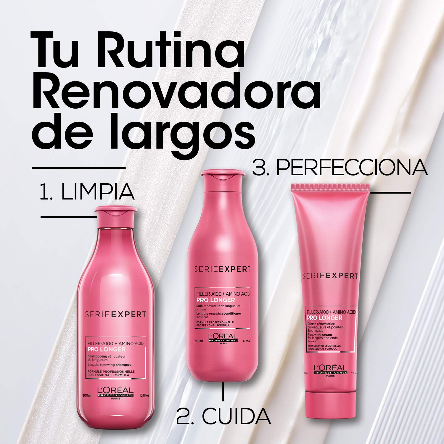 L'Oreal Professionnel L' oreal professionnel serie expert - crema para peinar renovadora de largos y engrosadora de puntas pro longer, para un cabello ma largo, mas grueso y mas sano
