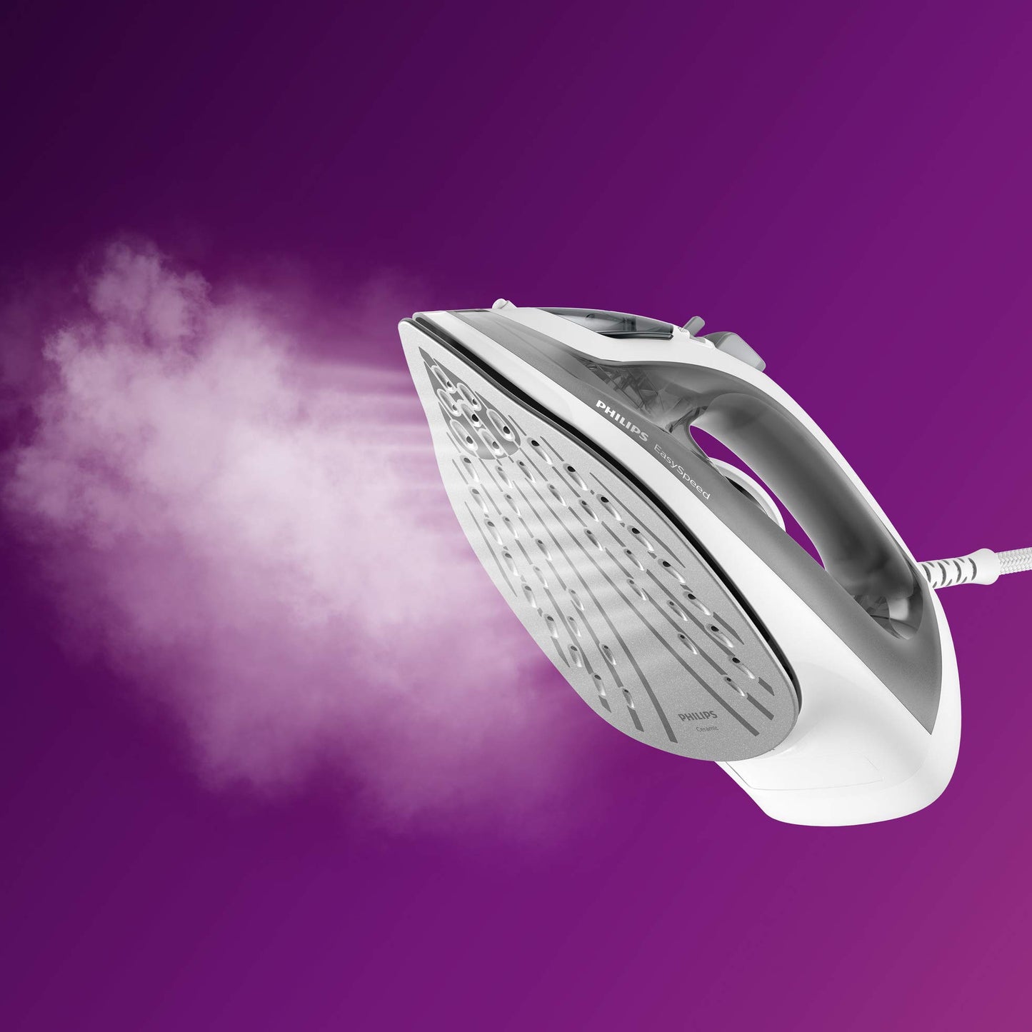 Plancha de Vapor Philips Gris Suela de Cerámica 2000W
