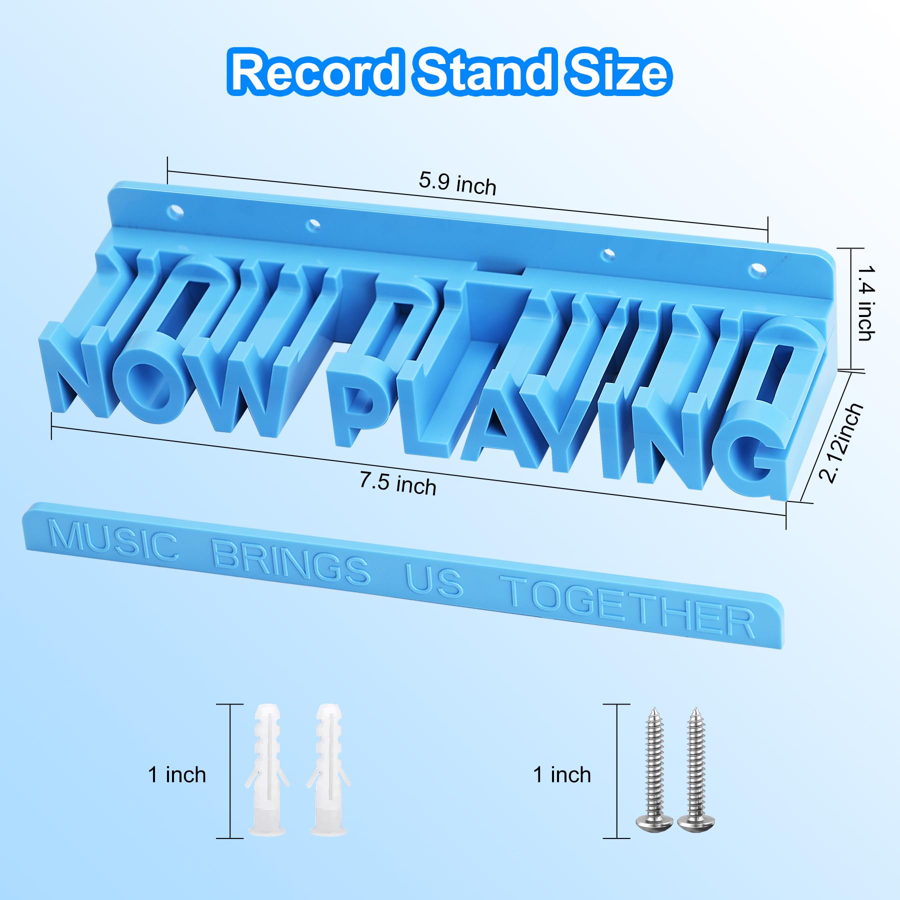 Aivwis - Soporte para discos de vinilo con actualización de ahora, soporte para discos de vinilo, estante para discos 3D exótico montado en la pared, decoración de pared para el hogar u oficina,