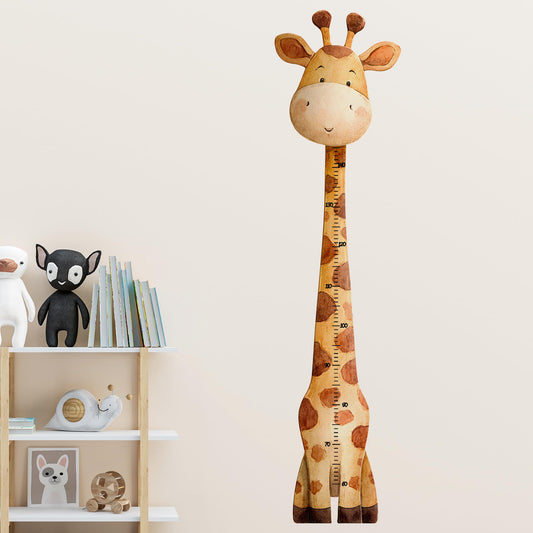 Calcomanías de Pared Infantiles Jirafa Tabla de Crecimiento Animales para Habitación
