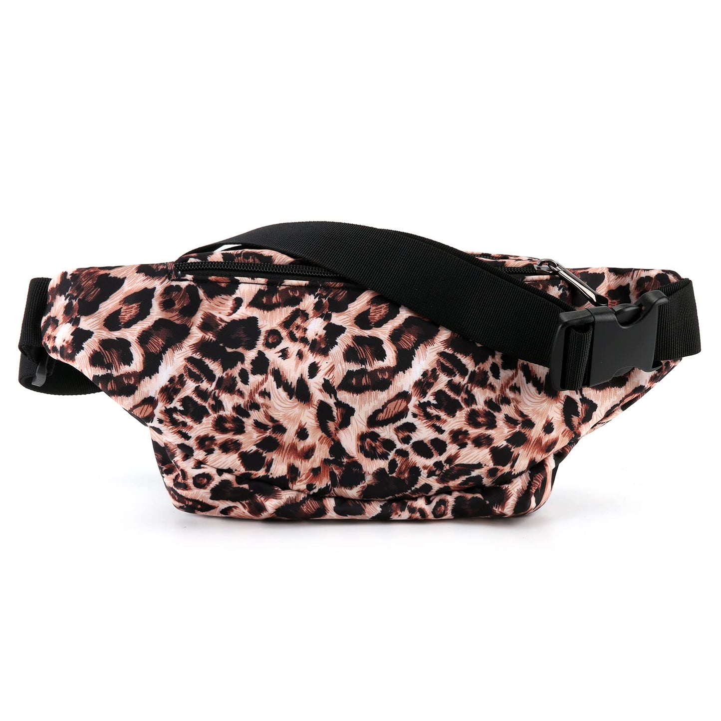 Riñonera Oxpecker Estampado de Leopardo Impermeable con Correa Ajustable para Hombres y Mujeres