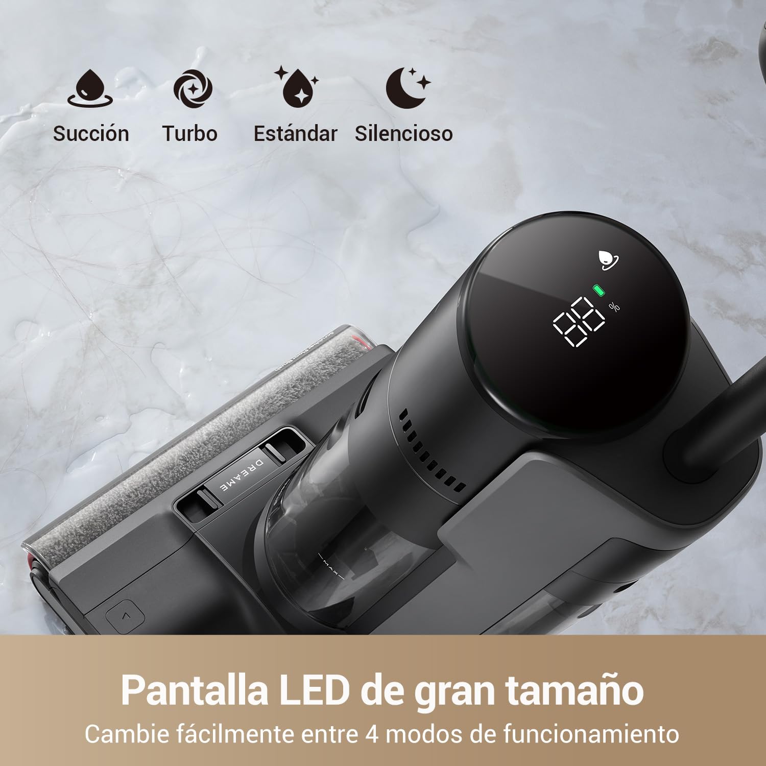 Aspirador Dreame G10 Pro Blanco con Alcance Plano de 180°