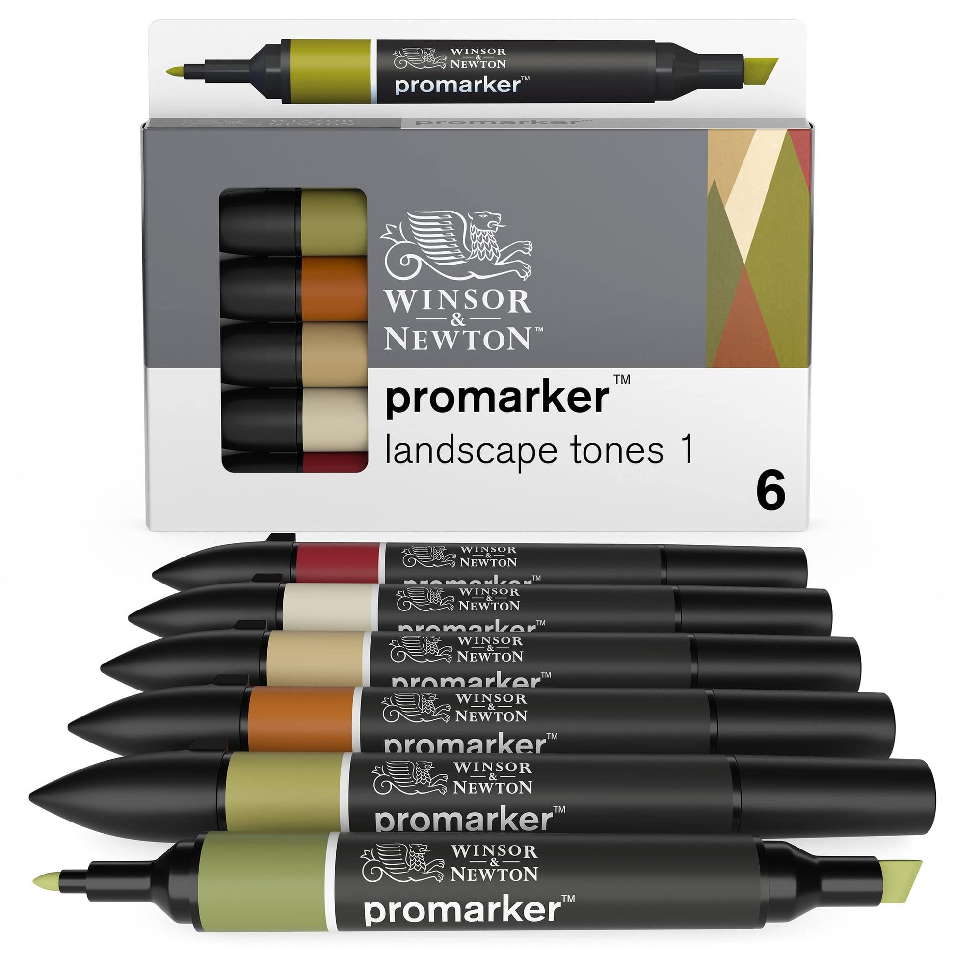 Winsor & Newton ProMarker Set, 6 unidades, paisaje