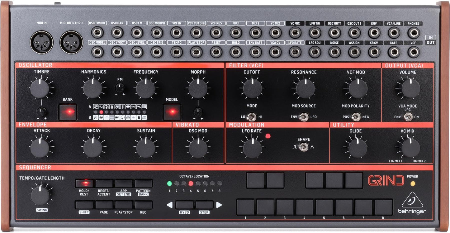 Behringer Grind Sintetizador híbrido multimotor semi-modular
