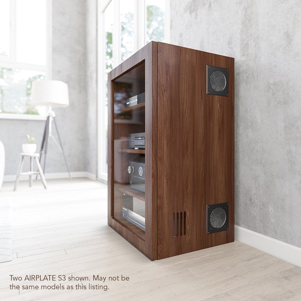 Kit de Ventilador Silencioso AC Infinity Negro Moderno para Home Theater y Amplificador AV