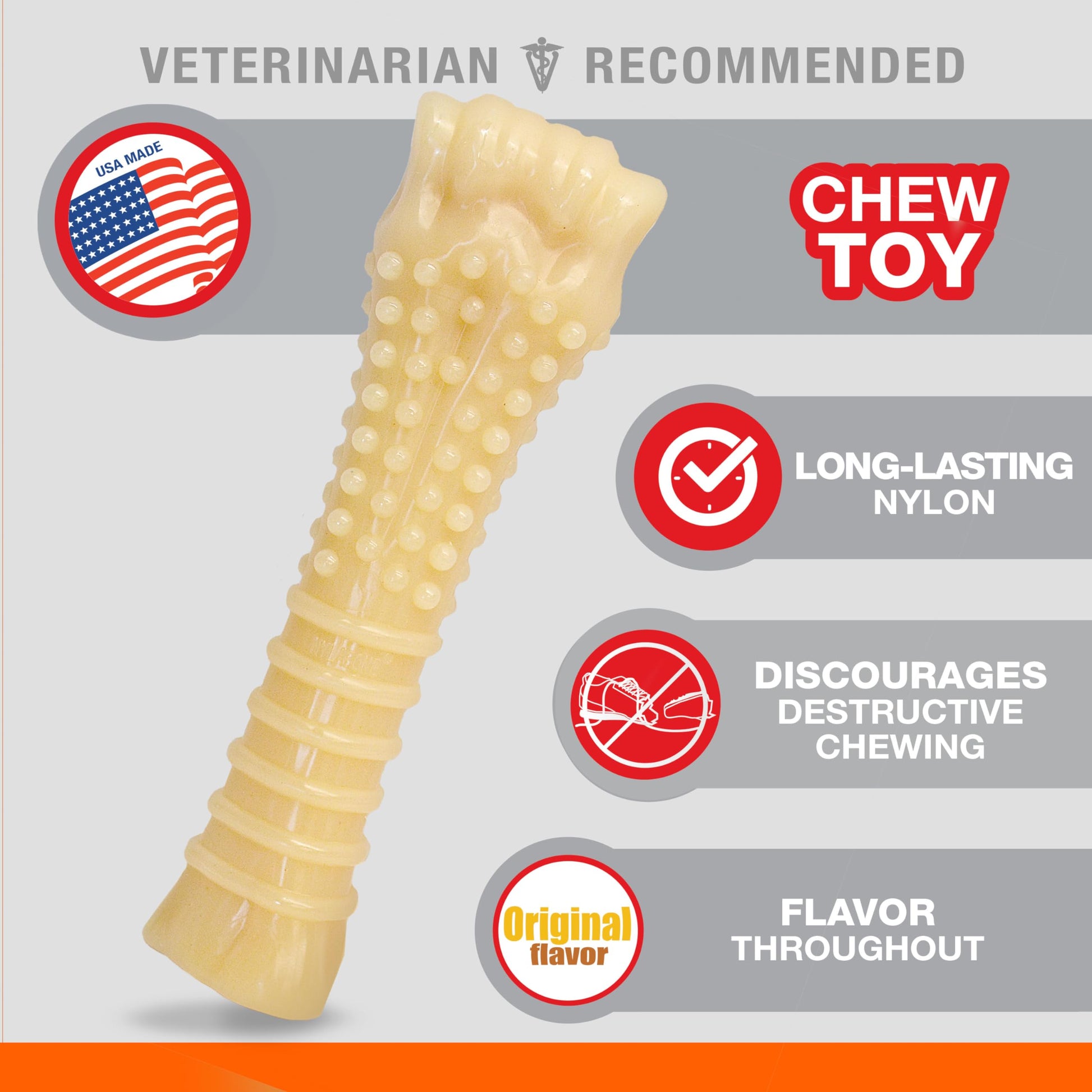 Juguete para Perro Nylabone Original XL Souper 50 Libras