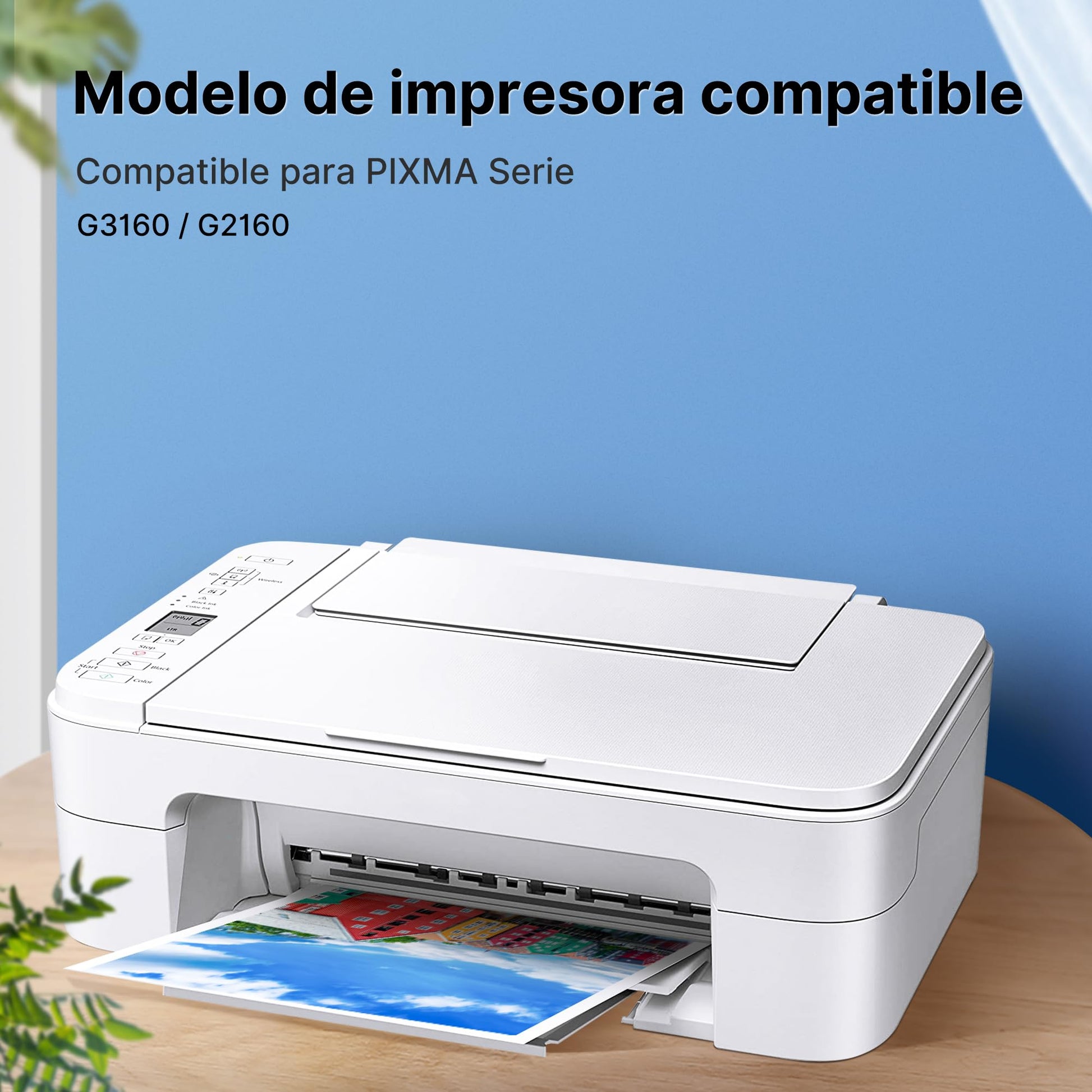 GPC Image Botella de Tinta Reemplazo para Canon GI-11 Gi11 Tinta Compatible para Canon Pixma G2160 G3160 Impresoras (4 Botellas)