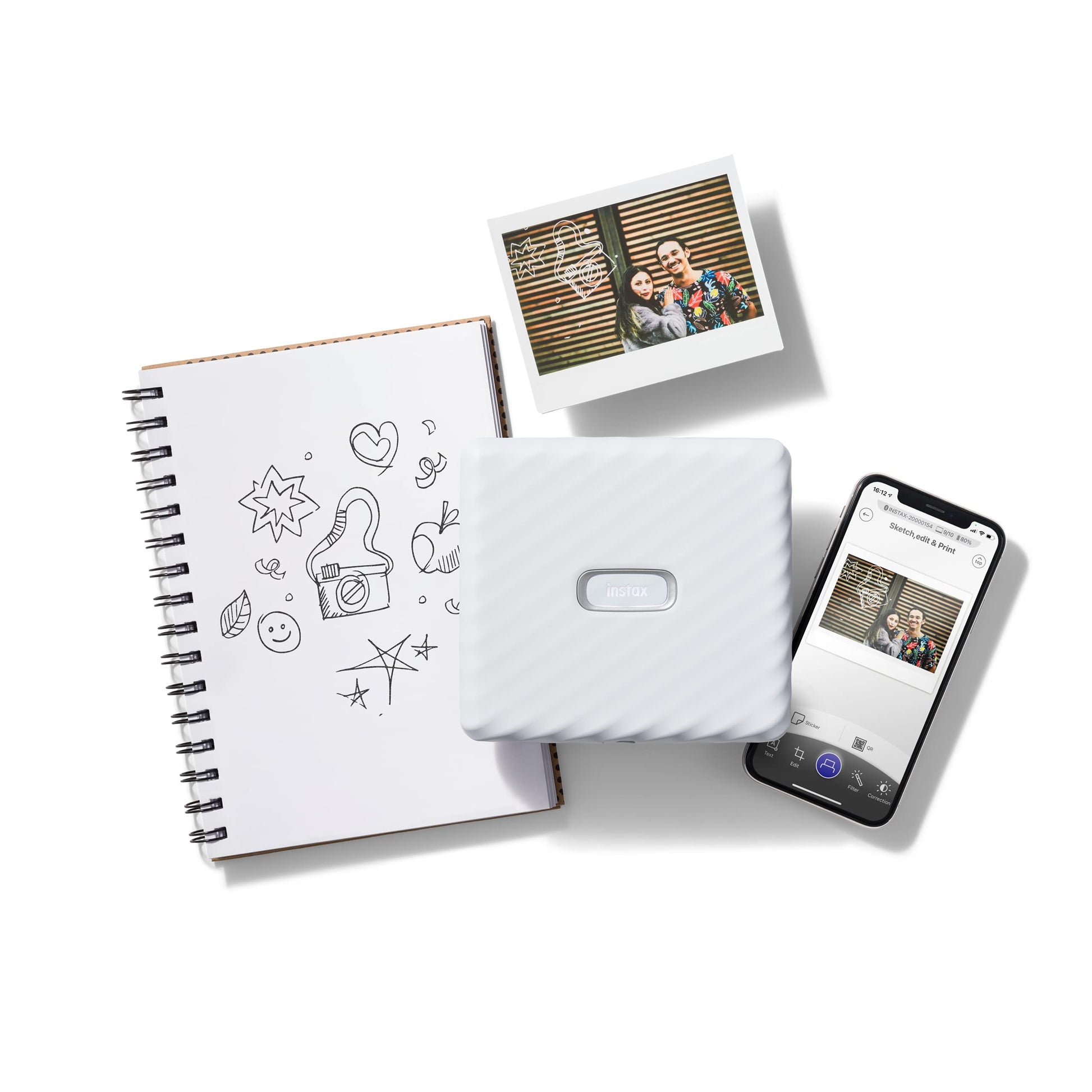 Fujifilm Impresora instax Link Wide Blanca