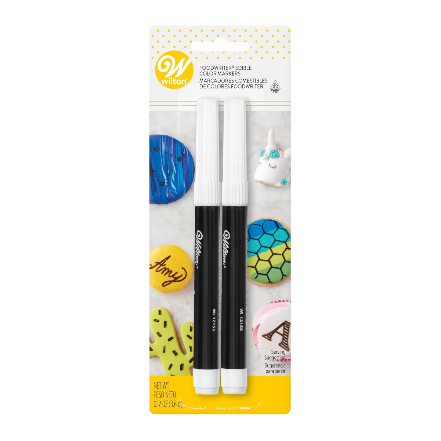 Marcadores de Tinta Comestible Wilton Negra Paquete de 2