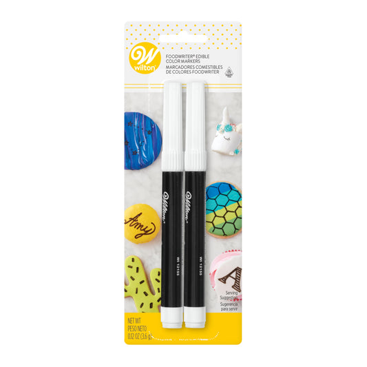 Marcadores de Tinta Comestible Wilton Negra Paquete de 2