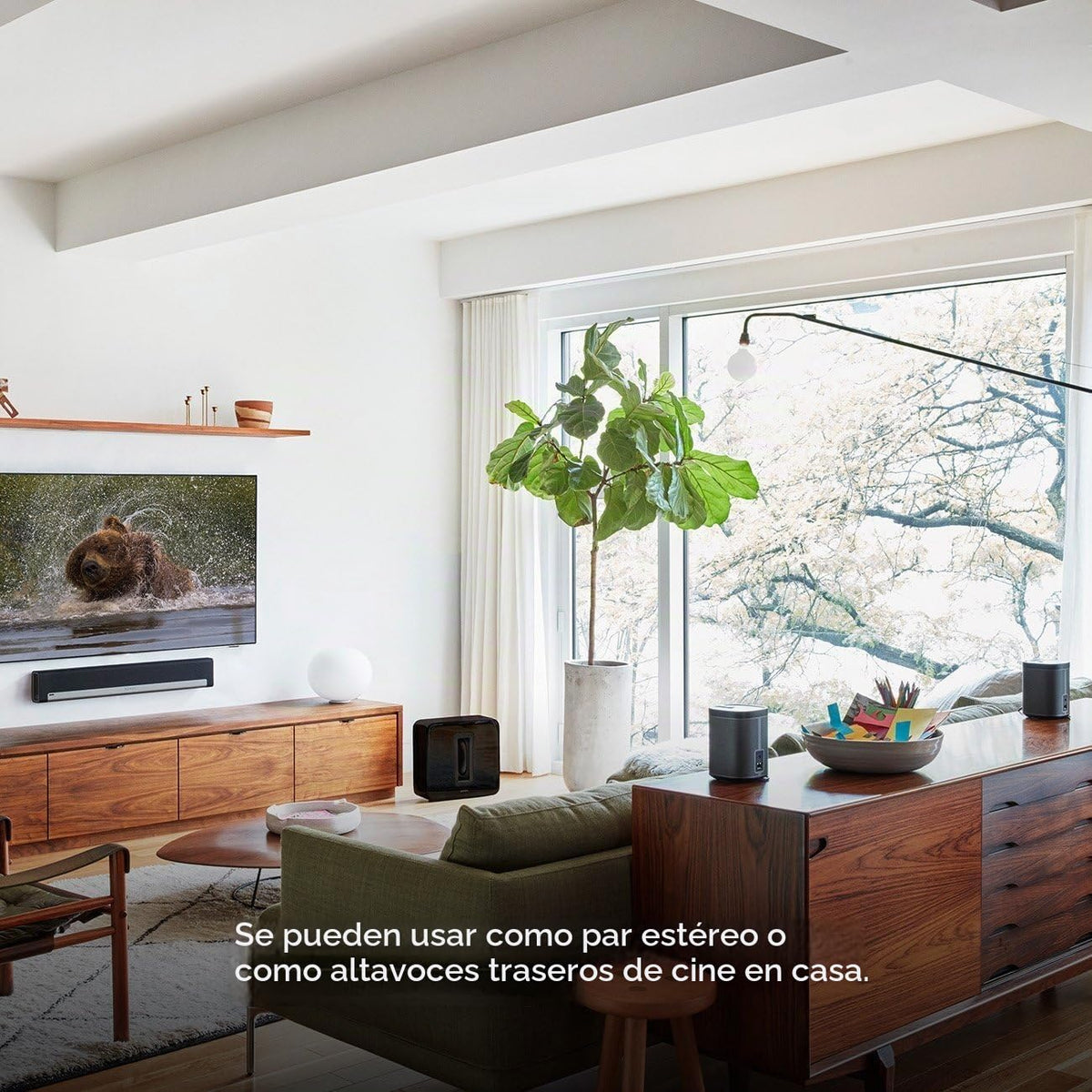 Altavoz Inalámbrico Sonos Negro Compacto Reacondicionado Compatible con Alexa