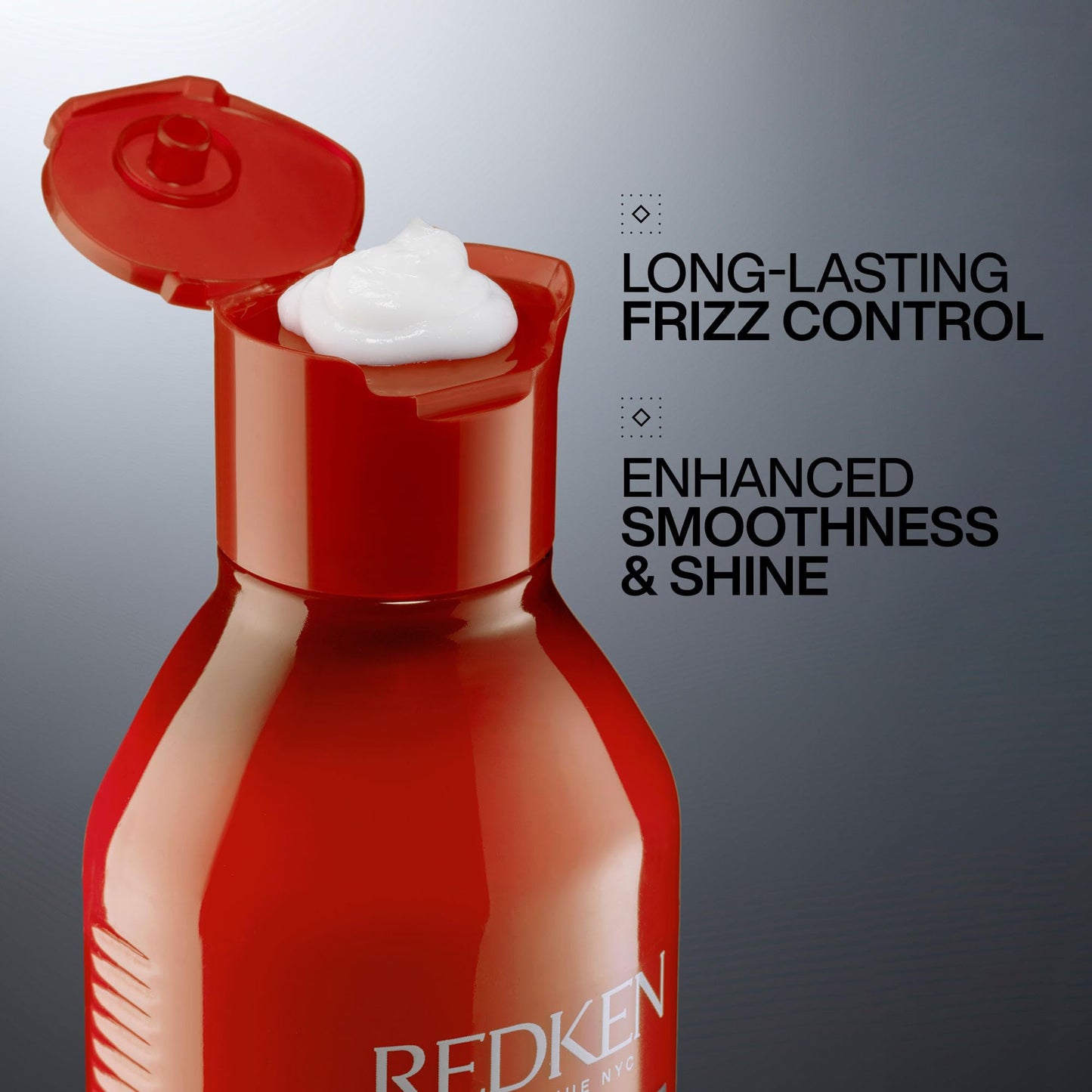 REDKEN- Acondicionador Frizz Dismiss | Suaviza el Cabello con Frizz | Aporta Hidratación Intensa, Protege de la Humedad y Controla el por un Tiempo Prolongado | con Aceite de Babassu | 300ml