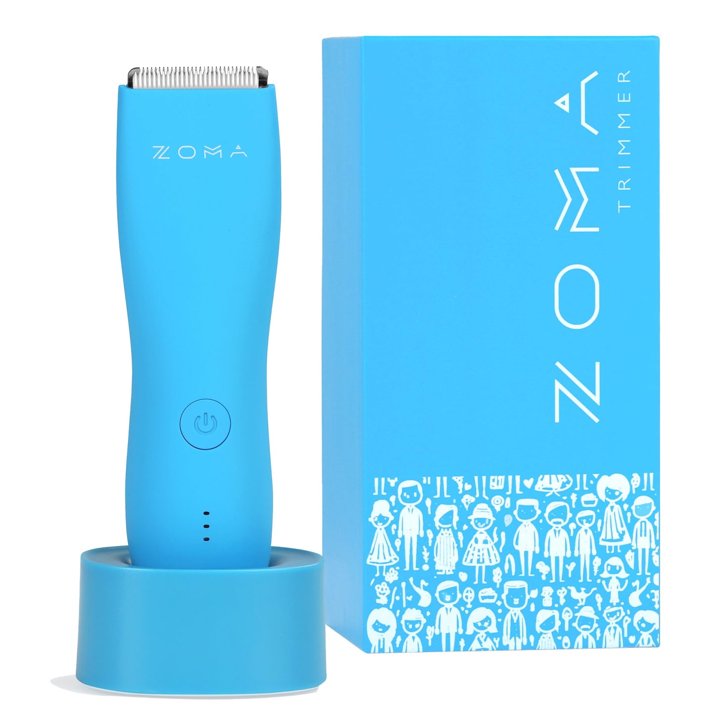 ZOMA | Rasuradoras para Hombre - Azul | Maquina para Cortar Cabello, Corporal y Zonas Íntimas | Rasuradora Electrica Hombre | Afeitadora electrica Hombre con Cuchillas de Cerámica Anti Corte