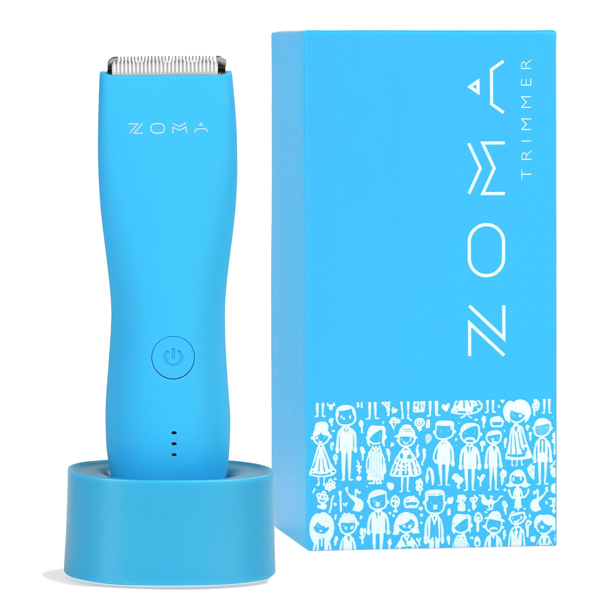 ZOMA | Rasuradoras para Hombre - Azul | Maquina para Cortar Cabello, Corporal y Zonas Íntimas | Rasuradora Electrica Hombre | Afeitadora electrica Hombre con Cuchillas de Cerámica Anti Corte